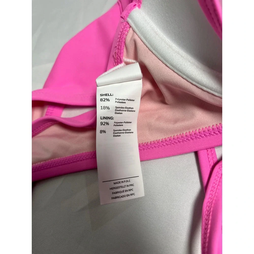 CUPSHE Hot Pink Convertible Multi-Way Underwire two Piece Swimsuit XL - Picture 8 of 11